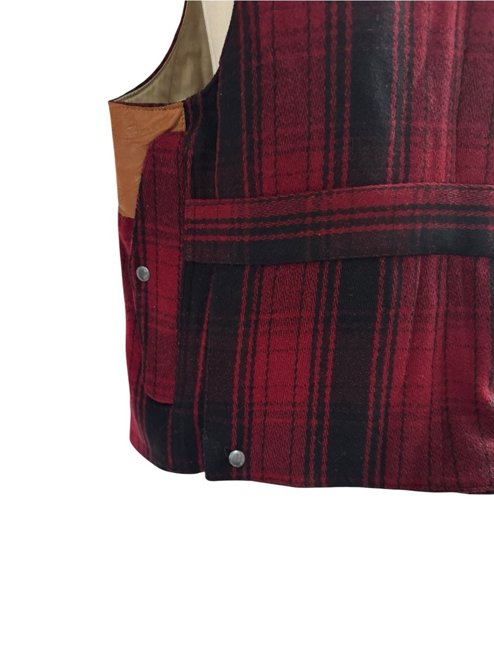 Vintage Polo Ralph Lauren Sportsman Vest Wool Plaid | LARGE NWT - Picture 6 of 14